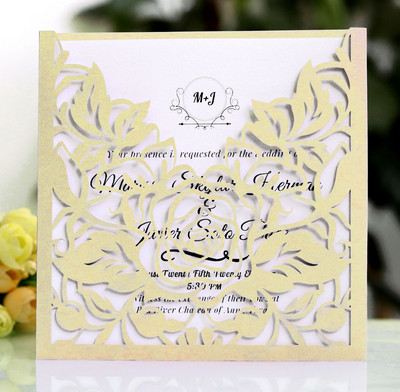 25 tk Laserlõigatud lille tasku ruut pulmakutsete kaart Kohanda õnnitluskaart Mariage sünnipäeva ristimispeo tarvikud