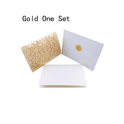 10 τεμ. Χρυσό Laser Cut Προσκλητήρια Γάμου Κομψοί διαμάντι φάκελοι ευχετήριες κάρτες Μπομπονιέρα γάμου Διακοσμήσεις για πάρτι γενεθλίων
