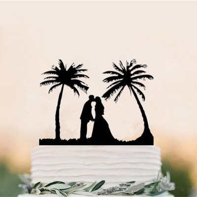 Rannateemaline pulmakaunistus Merineitsi ja kapten, pruut ja peigmees, härra ja proua pulmakoogi torditarvik, aastapäev