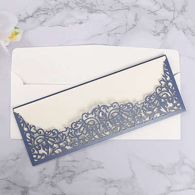 1 tk Laserlõigatud pulmakutsekaart Rose Flora visiitkaart Sünnipäevaõnnitluskaardid Kohandatud kaunistuse peotarbed