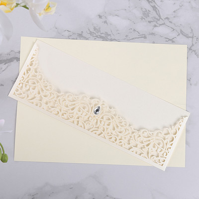 1 tk Laserlõigatud pulmakutsekaart Rose Flora visiitkaart Sünnipäevaõnnitluskaardid Kohandatud kaunistuse peotarbed