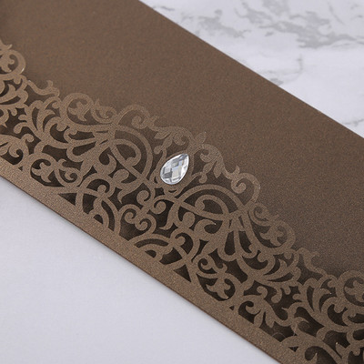 1 tk Laserlõigatud pulmakutsekaart Rose Flora visiitkaart Sünnipäevaõnnitluskaardid Kohandatud kaunistuse peotarbed