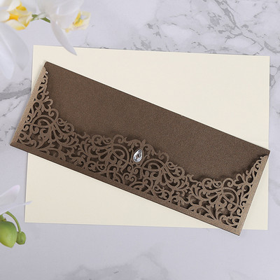 1 tk Laserlõigatud pulmakutsekaart Rose Flora visiitkaart Sünnipäevaõnnitluskaardid Kohandatud kaunistuse peotarbed