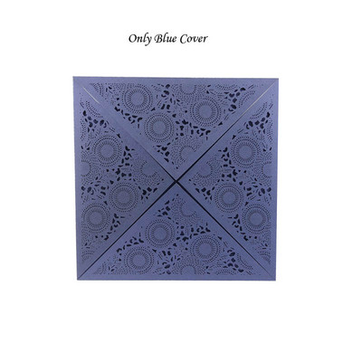 1 tk Laser Cut Luksuslik Flora Pulma Kutsekaart Paber Elegantne Pits Favor ümbrikud Prindi pulmadekoratsiooni peotarbed