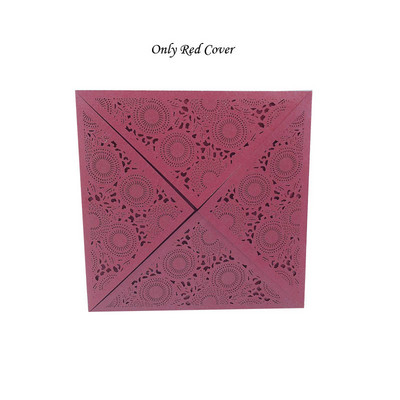 1 tk Laser Cut Luksuslik Flora Pulma Kutsekaart Paber Elegantne Pits Favor ümbrikud Prindi pulmadekoratsiooni peotarbed