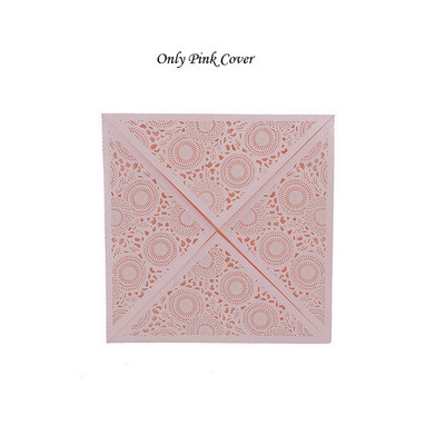 1 tk Laser Cut Luksuslik Flora Pulma Kutsekaart Paber Elegantne Pits Favor ümbrikud Prindi pulmadekoratsiooni peotarbed