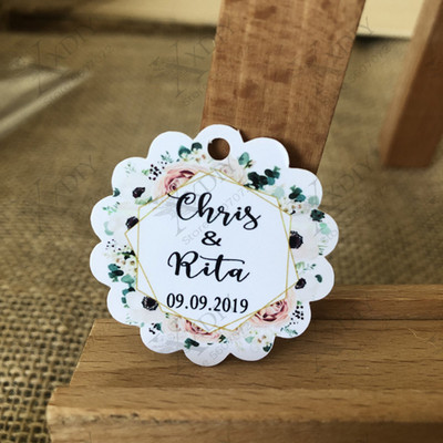 120 tk kohandamissilt , aukude siltidega kingitus / sünnipäev / ristimine / pulmasild, isikupärastatud