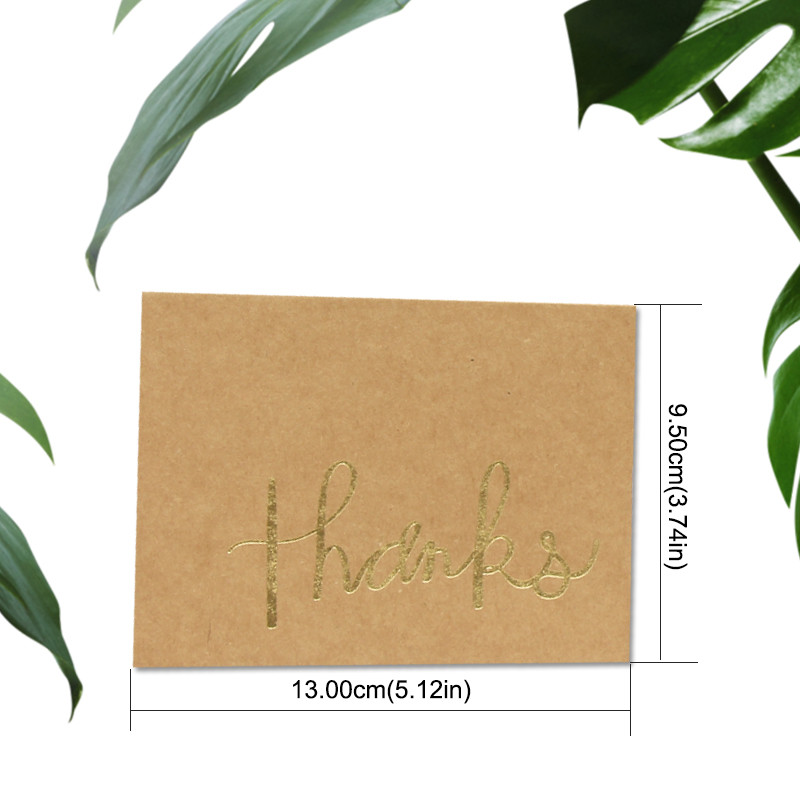 10 komada kraft papira Love&Thanks Pozivnica za vjenčanje Pozivnica za zabavu Čestitka za sretan rođendan Dekoracija za vjenčanje