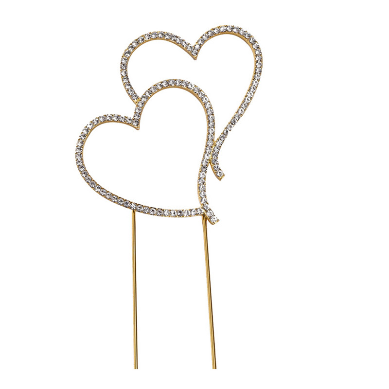 Tort cu inimă de dragoste romantică acoperit cu stras de cristal Tort argint acoperit pentru nuntă, petrecere de aniversare, consumabile pentru decorarea torturilor