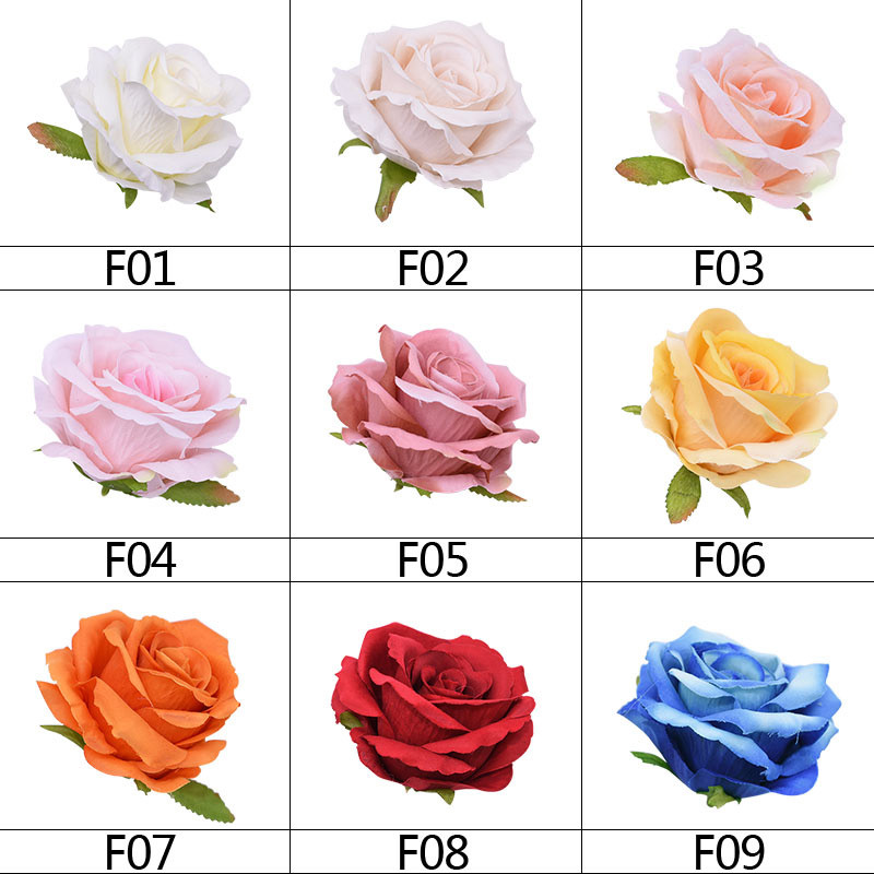 UUS 5/10 tk 10 cm kunstlilled peaga siidist roosilill pulmadeks kodukaunistuseks võltslilled isetegemise pärja väljalõigete albumi tarvikud