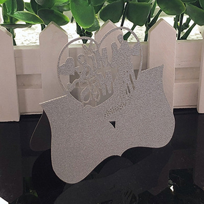 50 tk Nimi Kohakaart Härra ja proua peokaardid Kohandatud lauamärk Sünnipäev Pulm Sündmus Peobaari kaunistused Peokink