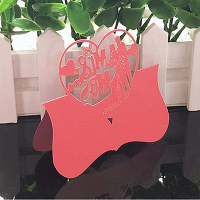 50 tk Nimi Kohakaart Härra ja proua peokaardid Kohandatud lauamärk Sünnipäev Pulm Sündmus Peobaari kaunistused Peokink