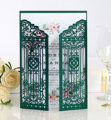 25 tk Laserlõigatud uksekujuline pulmakutsete kaart ümbrikuga Õnnitluskaardid Pulmade mariaž sünnipäevapeo teenete kaunistus