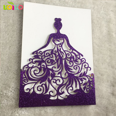 10 tk pulmakutsekaart kohandatud lindiga, ilma sisestuseta, ilma ümbrikuta