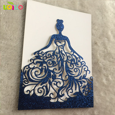 10 tk pulmakutsekaart kohandatud lindiga, ilma sisestuseta, ilma ümbrikuta