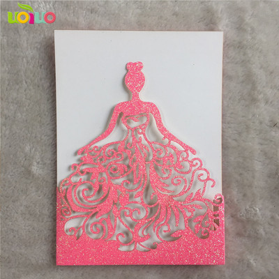 10 tk pulmakutsekaart kohandatud lindiga, ilma sisestuseta, ilma ümbrikuta