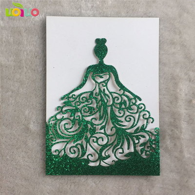 10 tk pulmakutsekaart kohandatud lindiga, ilma sisestuseta, ilma ümbrikuta