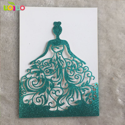 10 tk pulmakutsekaart kohandatud lindiga, ilma sisestuseta, ilma ümbrikuta