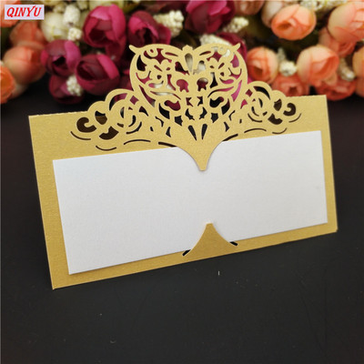 10tk Laserlõigatud südamekujuline valge pulmalaud Nimekaart Kohakaart Pulmapeo kaunistus Teenus 5zSH871-10