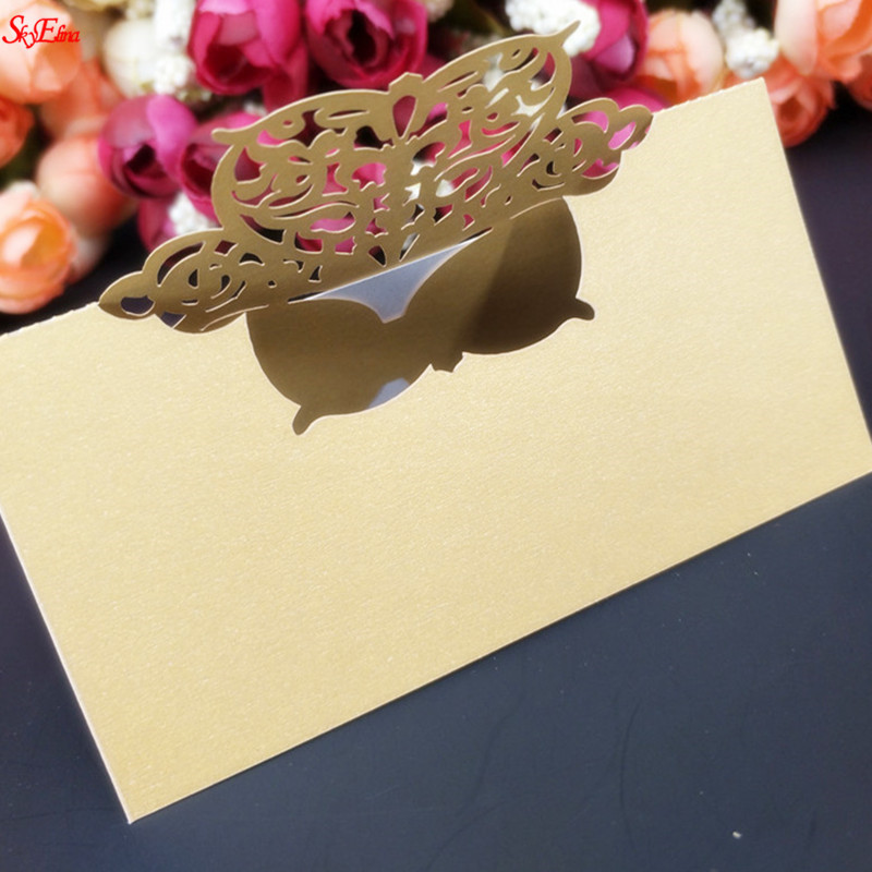 10tk Laserlõigatud südamekujuline valge pulmalaud Nimekaart Kohakaart Pulmapeo kaunistus Teenus 5zSH871-10