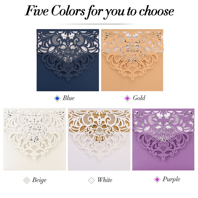 10 tk Pärlipaberist lillelised pulmakutsed Kaardid Tühja siselehega sünnipäevakaart pulmade sünnipäevapeo aastapäevaks