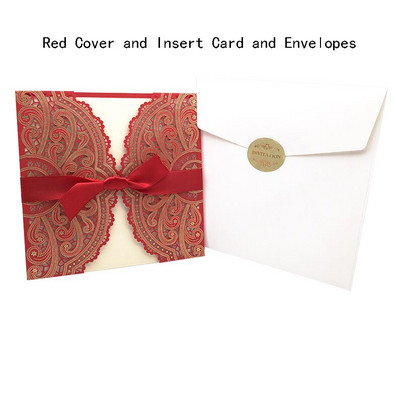 10 tk Laserlõigatud lillelised pulmakutsed kaardid, pitsist, lindiga kohandatud õnnitluskaart sünnipäevaks pulmapeo tarvikud