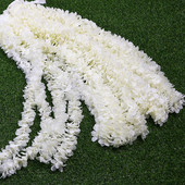 1M/2M με τεχνητά λουλούδια ορχιδέας Rattan String Vine Green Leaves for Home Wedding Garden διακόσμηση Κρεμαστός τοίχος γιρλάντα