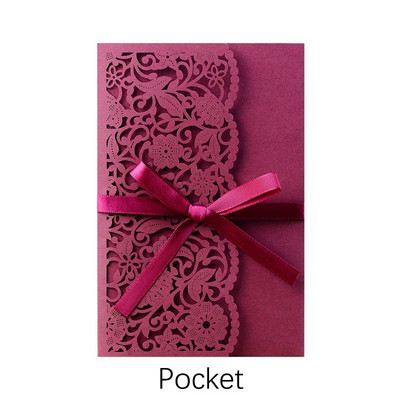 10 tk viinapuu lilledega laserlõigatud pulmakutsed kaardid pruudileitsu koos RSVP-ga pitsist taskuvibudega Kutsete kaardipeo sisekujundus