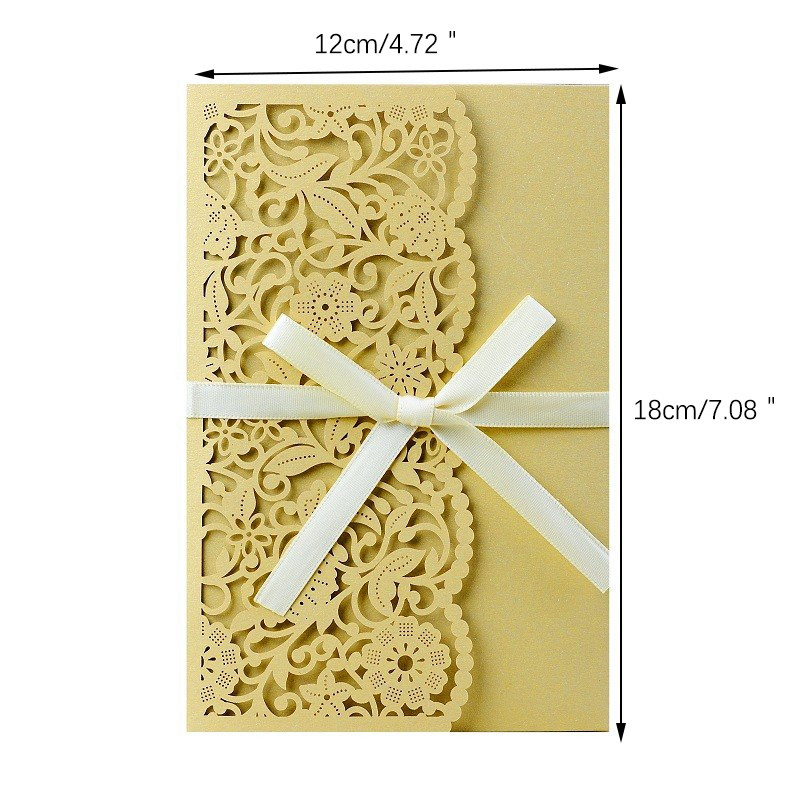 10 tk viinapuu lilledega laserlõigatud pulmakutsed kaardid pruudileitsu koos RSVP-ga pitsist taskuvibudega Kutsete kaardipeo sisekujundus