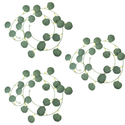 5/3/1 paketi od 6,5 stopa umjetne loze eukaliptusa, vijenac od lažnih biljaka, vijenac od eukaliptusa za vjenčanje, banket, vrt, uređenje doma