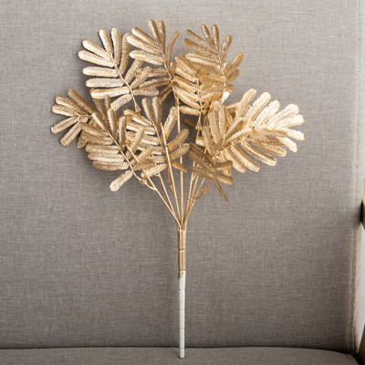 Τεχνητά φυτά Χρυσά ψεύτικα λουλούδια Πλαστικό γρασίδι Ρύθμιση γάμου Φύλλα Φθινοπωρινά είδη για πάρτι σπιτιού Χριστουγεννιάτικα στολίδια