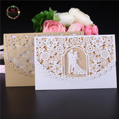 5 komplekti 12x18 cm pruudi ja peigmehe laserlõikega kutsekaardid vintage lilledega kutsekaardid aastapäeva pulmapeotarbed