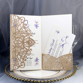 10 tk Säravast paberist pulmakutsete kaart RSVP-kaartidega Isikupärastatud Mariage'i sünnipäeva ristimispeo kaunistustarbed