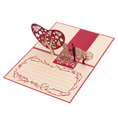 UNOMORi loominguline 3D-tervituskingitus pruudi ja peigmehe disainiga pulmadeks