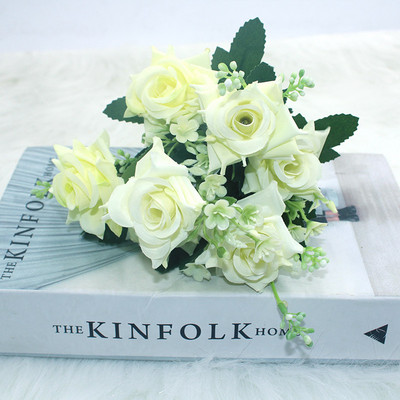 1 μπουκέτο καμέλια Τεχνητά λουλούδια παιώνιας τριαντάφυλλο Μετάξι ψεύτικα λουλούδια γάμου λουλούδια DIY Διακόσμηση για πάρτι στον κήπο του σπιτιού