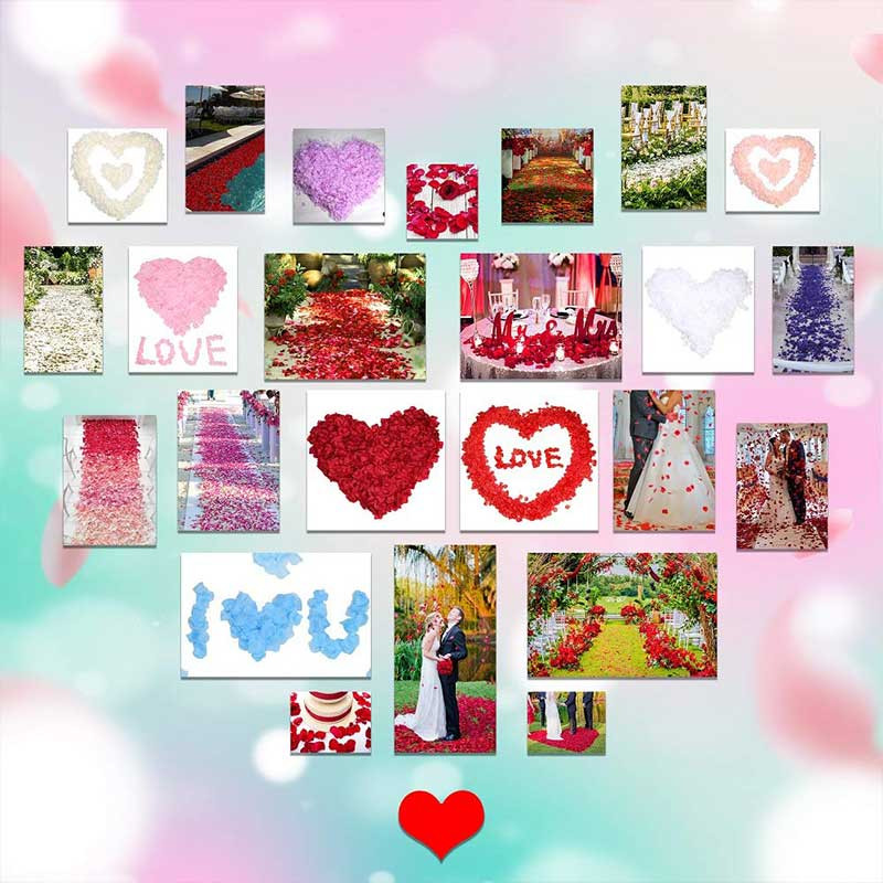 500/1000 tk valged roosi kroonlehed kunstlik romantiline siidist roosi lille kroonleht, soosimine, lauakaunistused, pulmakaunistused