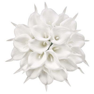 Kiire kohaletoimetamine 10 tk kunstlilled Real Touch Calla Lily lillekimp välitingimustes kodukaunistuseks peoks, võltslillede ninasegay