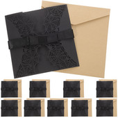 Kutse Halloweeni Kutsed Pidu Bowknotcut Püha pulm Sünnipäevaõudus Ämblikuvõrk Ämblikuvõrgu õõnsad komplektid kutsub duši alla beebi