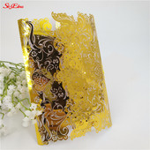 30 tk/partii Klassikaline laserlõigatud pulmakutsekaart Elegantne tühja siselehega kutsekaas peotarbed 5Z-SH073-30