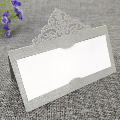 50 τεμ. Laser Cut Διακοσμητικό Τραπέζι Κάρτα Όνομα Θέση Κάρτα Μπομπονιέρα Διακόσμησης Γάμου