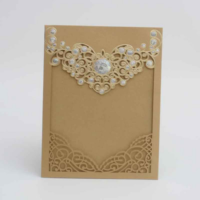 10 vnt. lazeriu pjaustytų vestuvių kvietimų atvirukai Rožių meilės širdies sveikinimo atvirukai Tinkinti vokus su juostele vestuvių vakarėlio dekoravimu