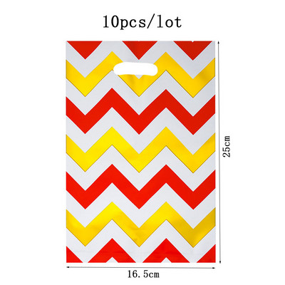 10 vnt spalvingo aukso aliuminio dovanų maišelis Little Stars saldainių užkandžių sausainių pakavimo krepšys gimtadienio vestuvių vakarėliui