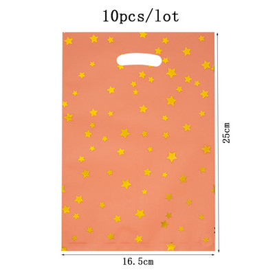 10 vnt spalvingo aukso aliuminio dovanų maišelis Little Stars saldainių užkandžių sausainių pakavimo krepšys gimtadienio vestuvių vakarėliui