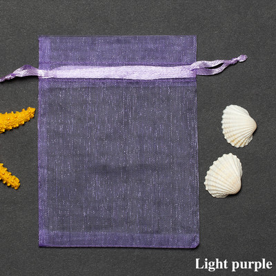 50 vnt. / partijos Baltos organzos raištelių maišeliai 7x9 cm papuošalų dovanų pakuotės maišeliai verpalų maišelis Kalėdų/vestuvių palinkėjimai ir dovanos 5Z