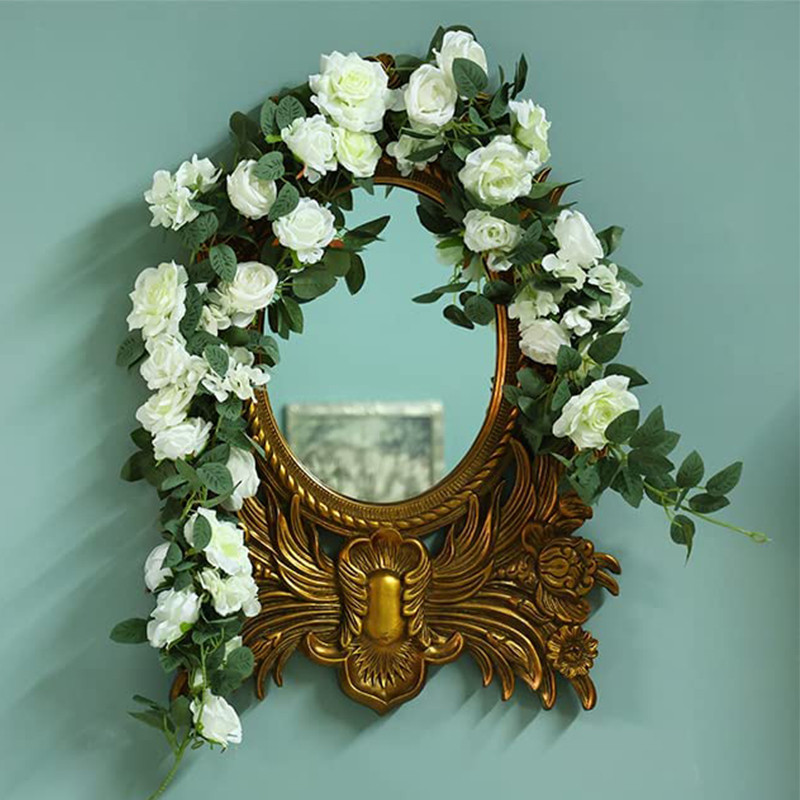 PARTY JOY Kunstlillede vanik võltsroosi viinapuu Kunstlilled rippuvad roosipuu luuderohi rippuvad korvid Pulmakaare aed