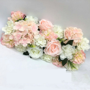 1 ΤΕΜ. Τεχνητό τριαντάφυλλο λουλούδι σε σειρά Διακόσμηση Σκηνής Γάμου Προσομοίωση φόντου Μετάξι Fake Flowers DIY Holiday Party Εμφάνιση ξενοδοχείου