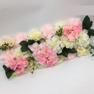 1 ΤΕΜ. Τεχνητό τριαντάφυλλο λουλούδι σε σειρά Διακόσμηση Σκηνής Γάμου Προσομοίωση φόντου Μετάξι Fake Flowers DIY Holiday Party Εμφάνιση ξενοδοχείου