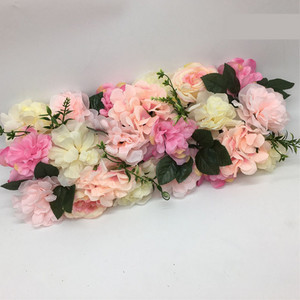 1 ΤΕΜ. Τεχνητό τριαντάφυλλο λουλούδι σε σειρά Διακόσμηση Σκηνής Γάμου Προσομοίωση φόντου Μετάξι Fake Flowers DIY Holiday Party Εμφάνιση ξενοδοχείου