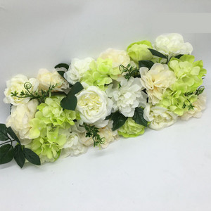 1 ΤΕΜ. Τεχνητό τριαντάφυλλο λουλούδι σε σειρά Διακόσμηση Σκηνής Γάμου Προσομοίωση φόντου Μετάξι Fake Flowers DIY Holiday Party Εμφάνιση ξενοδοχείου