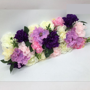 1 ΤΕΜ. Τεχνητό τριαντάφυλλο λουλούδι σε σειρά Διακόσμηση Σκηνής Γάμου Προσομοίωση φόντου Μετάξι Fake Flowers DIY Holiday Party Εμφάνιση ξενοδοχείου